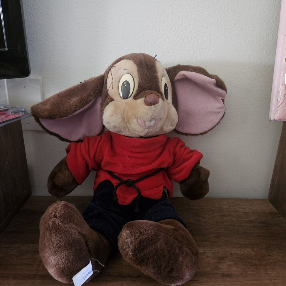 Vintage, Korea Sears By CalToy 1986 Fievel An American Tail 22” Plush Mouse Doll